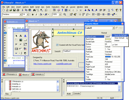 Antechinus C# Programming Editor Screenshot